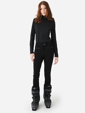 Erin Snow JES Eco Racer Stirrup Ski Pants, Black, 2US